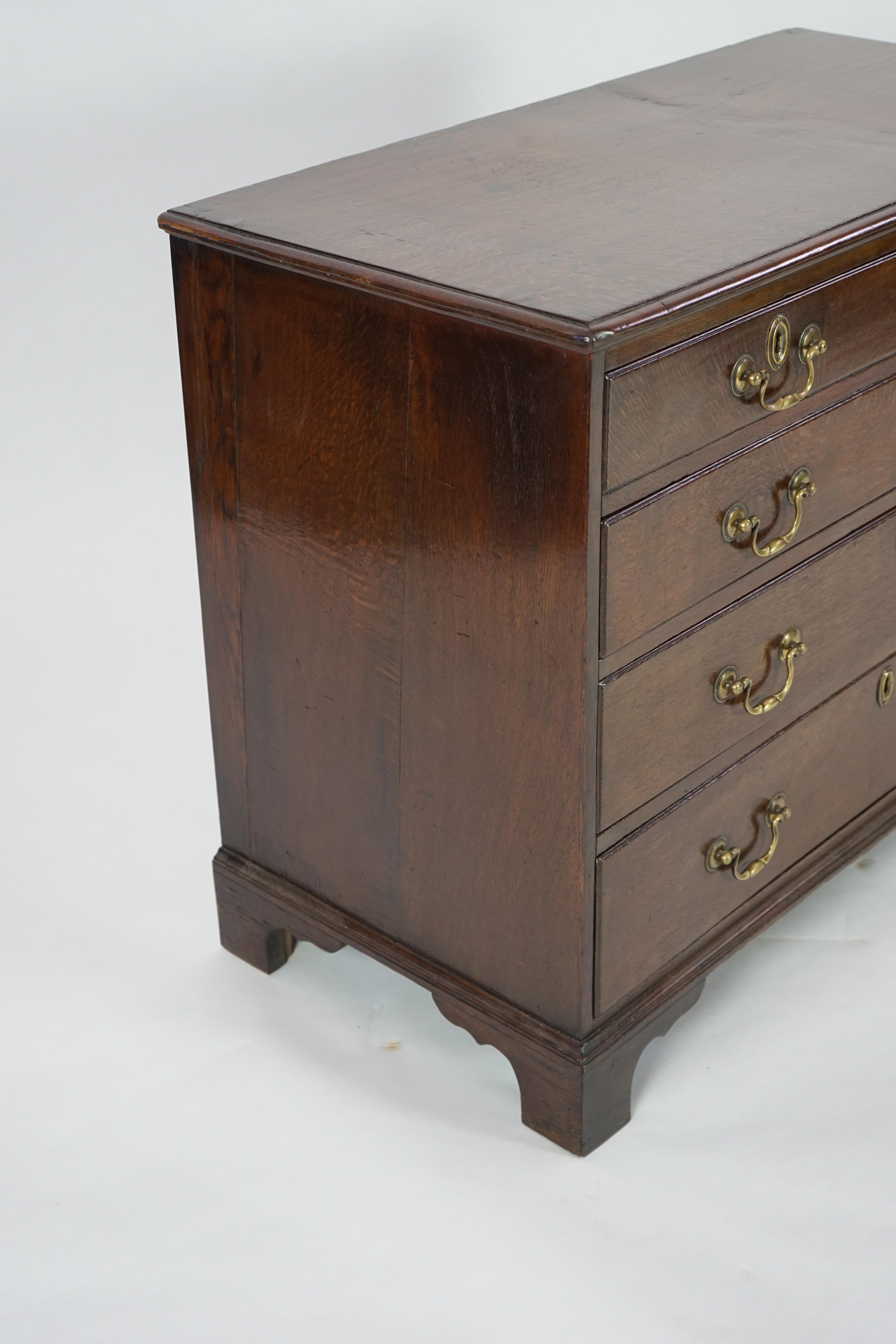 A George III oak chest